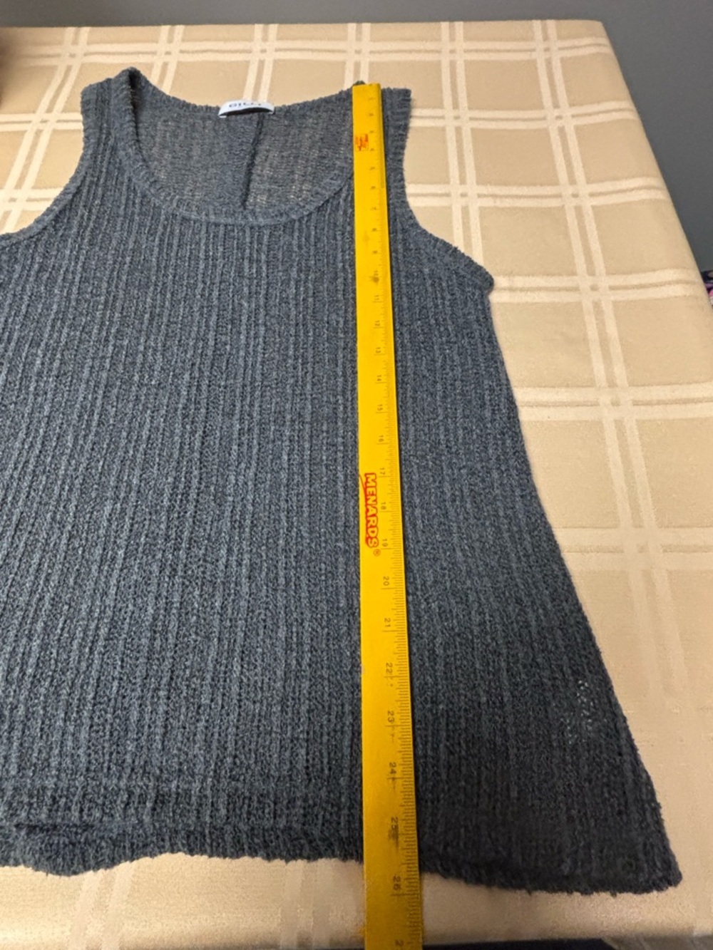 Gilli Charcoal  Knit Tank - Picture 7 of 7